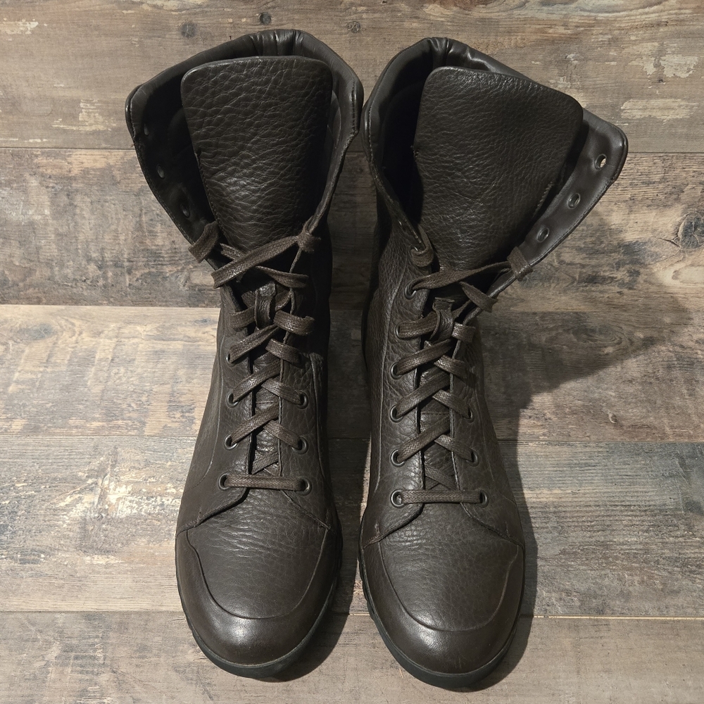 Harry's of London Brown Deerskin Lace Up High Boots Skywalk Men ● EU 44 / US 11